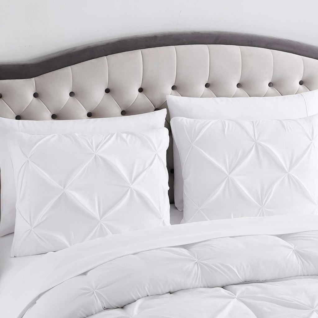 8 Piece Comforter Set Bag with Pintuck Design, Case Pack (Pack of 3)