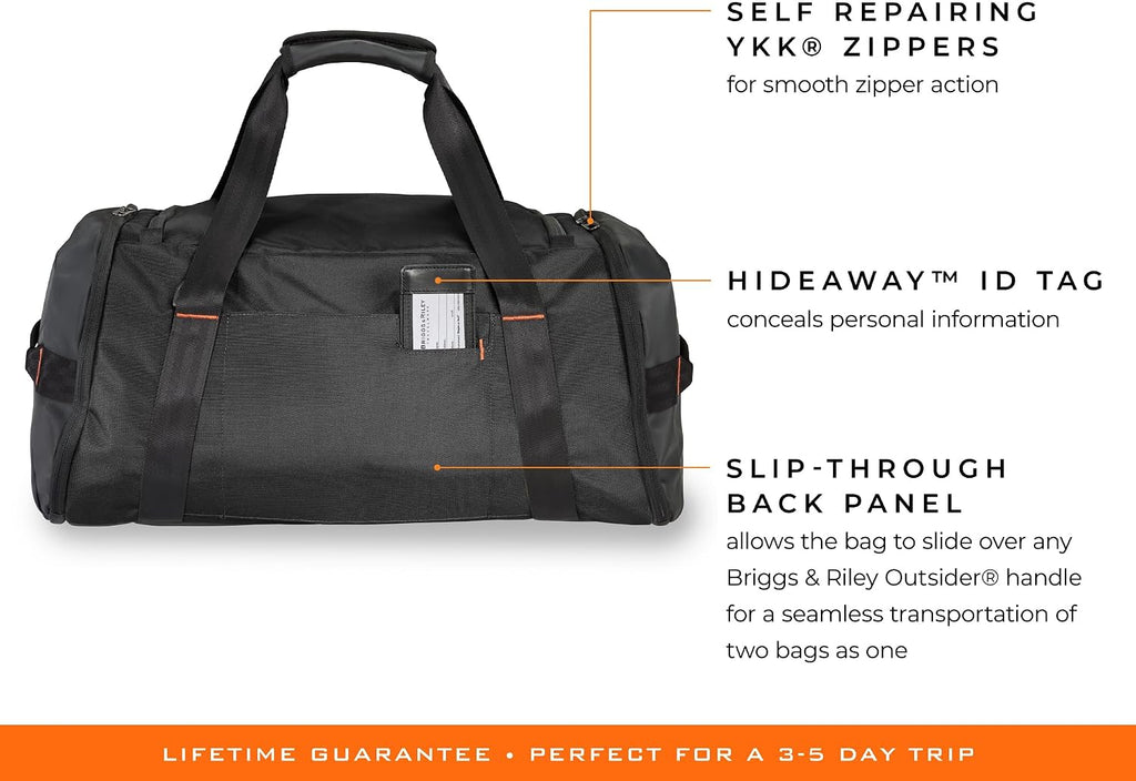 Briggs & Riley Travel Duffel Bag - Weekender & Overnight Luggage for Women & Men, Softside Bag - ZDX Collection