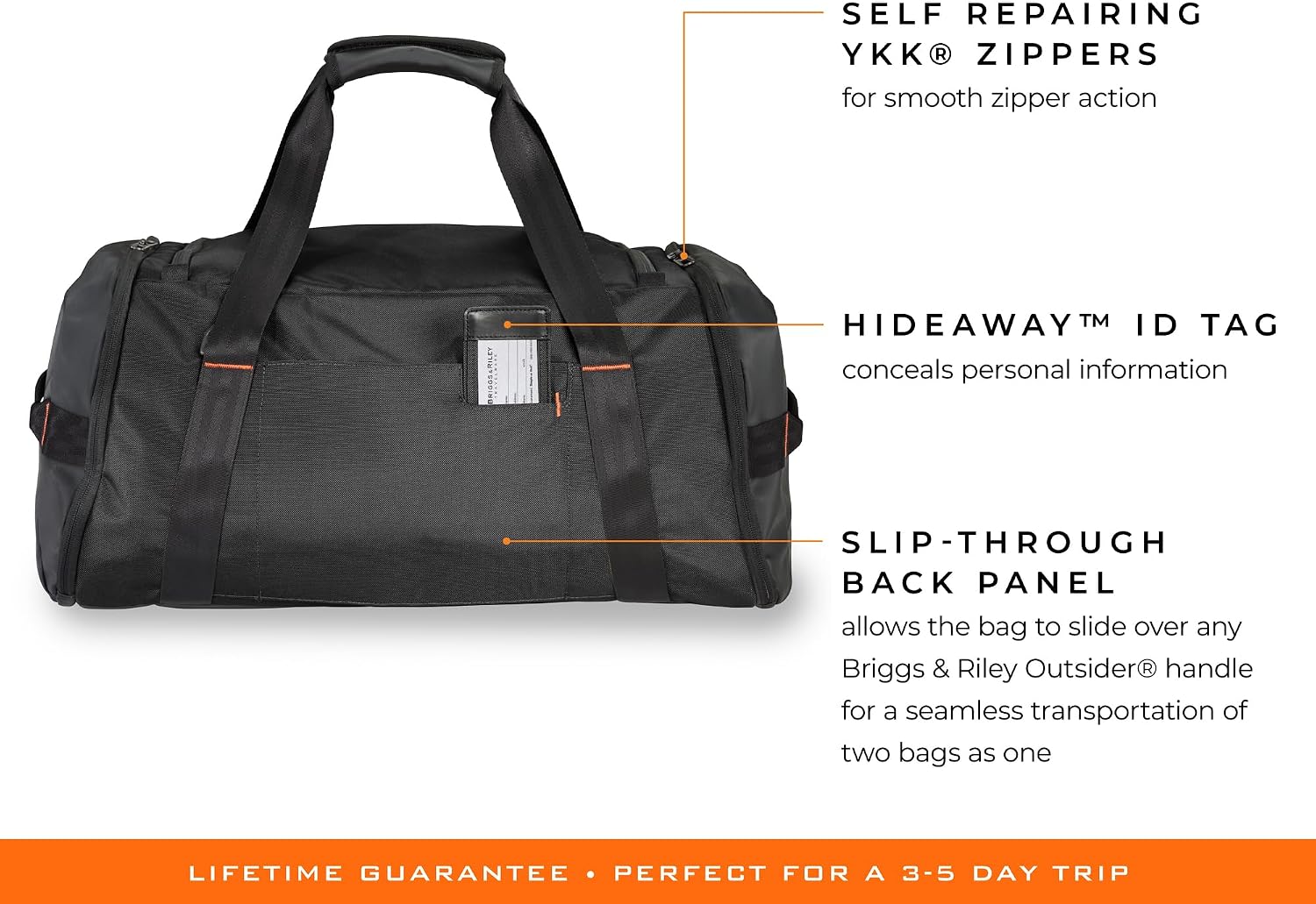 Briggs & Riley Travel Duffel Bag - Weekender & Overnight Luggage for Women & Men, Softside Bag - ZDX Collection