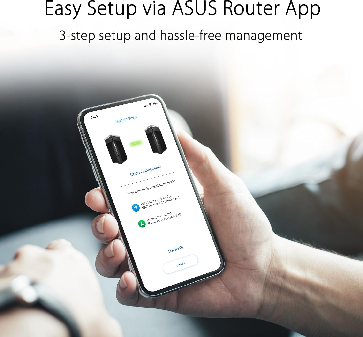 ASUS ZenWiFi Pro AXE11000 Tri-Band WiFi 6E Mesh System (ET12 2PK) - Whole Home Coverage up to 6000 Sq.Ft & 6+ Rooms (Renewed)