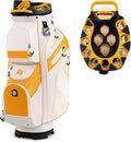 ULTIMATE 14-Way Golf Cart Bag, Golf Bag w/Molded Lock Top & Full Length Dividers, Portable Golf Club Bag w/11 Pockets, Cooler Bag, Padded Strap & Rain Hood for Men Women