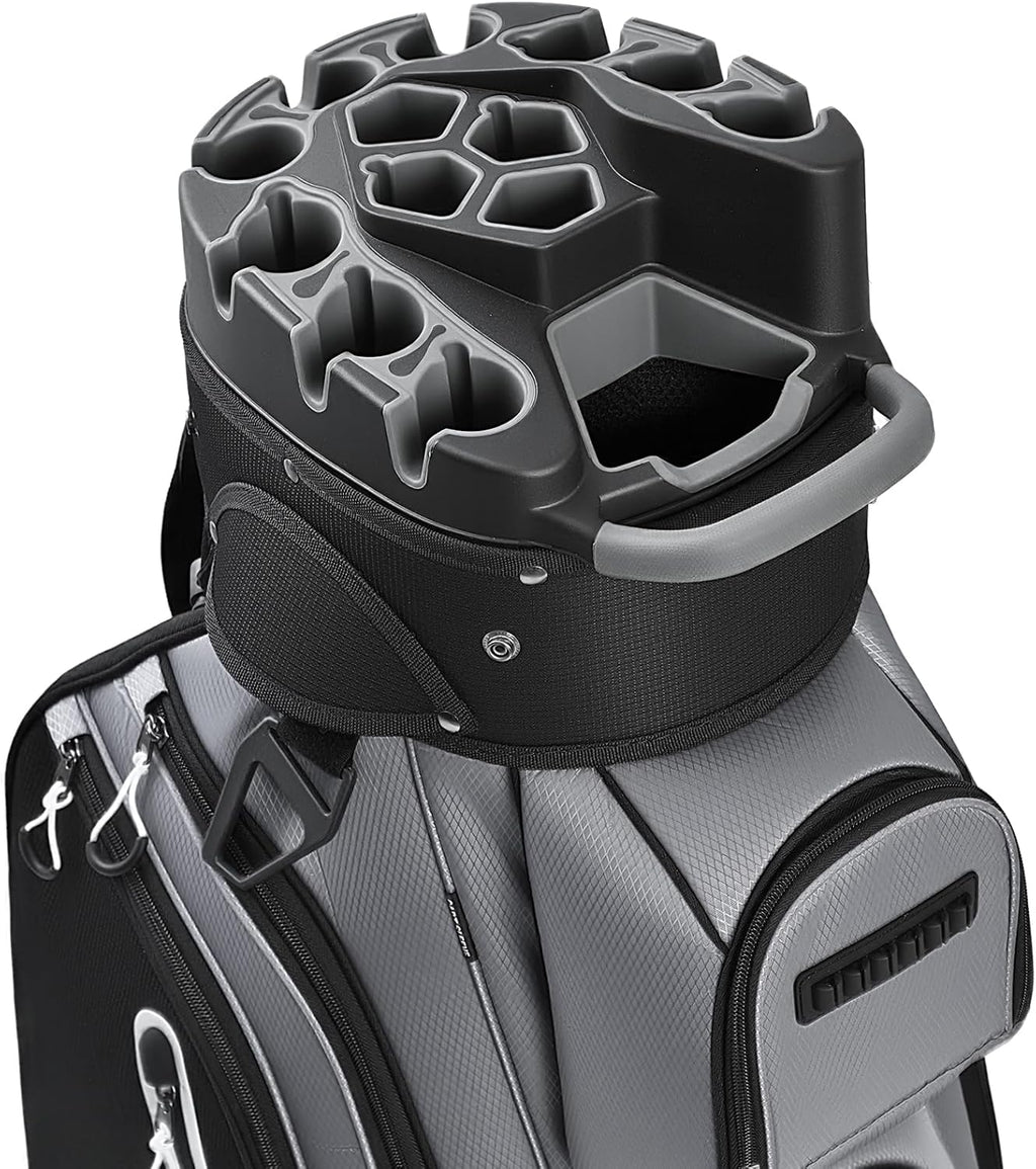 uniHimal14-Way Golf Cart Bag Pro with Full Length Divider Top, Golf Bag for Men with Handles and Rain Cover
