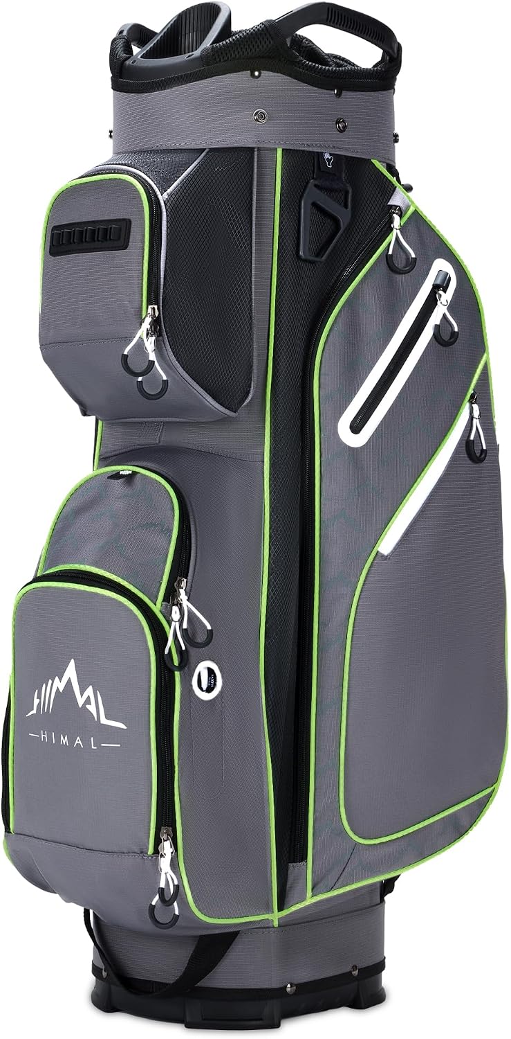 uniHimal 14 Way Golf Cart Bag Featuring Full-Length Divider Top and Multiple Pockets, Golf Bag for Men with Handles and Rain Cover