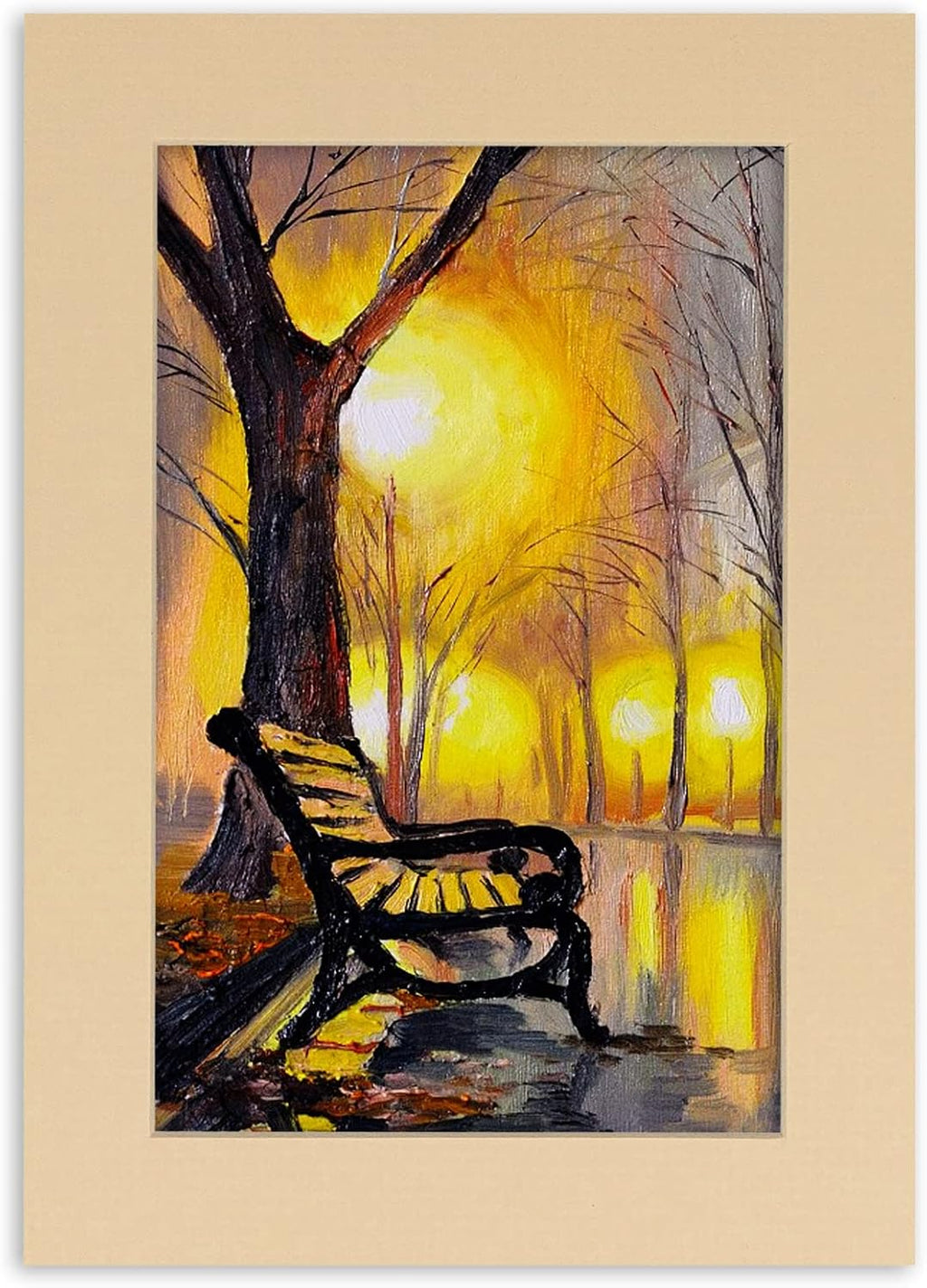 Poster Palooza Pack of 25 Acid Free 12x16 Mats Bevel Cut for 11x14 Photos - Beige Precut Matboards with Backing Boards and Clear Photo Mat Bags for Pictures, Photos, Framing - 4-ply Thickness