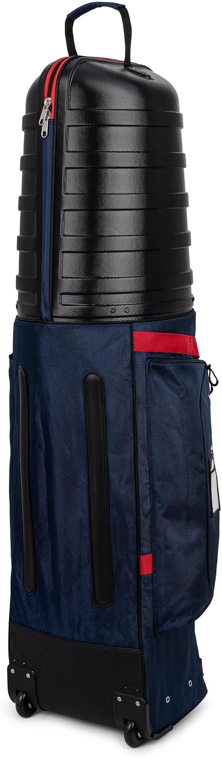 Founders Club Golf Travel Bag with Wheels - Lightweight Travel Cover & Case for Airlines - Club Protection with ABS Hard Top & Standup Pole Stiffening System