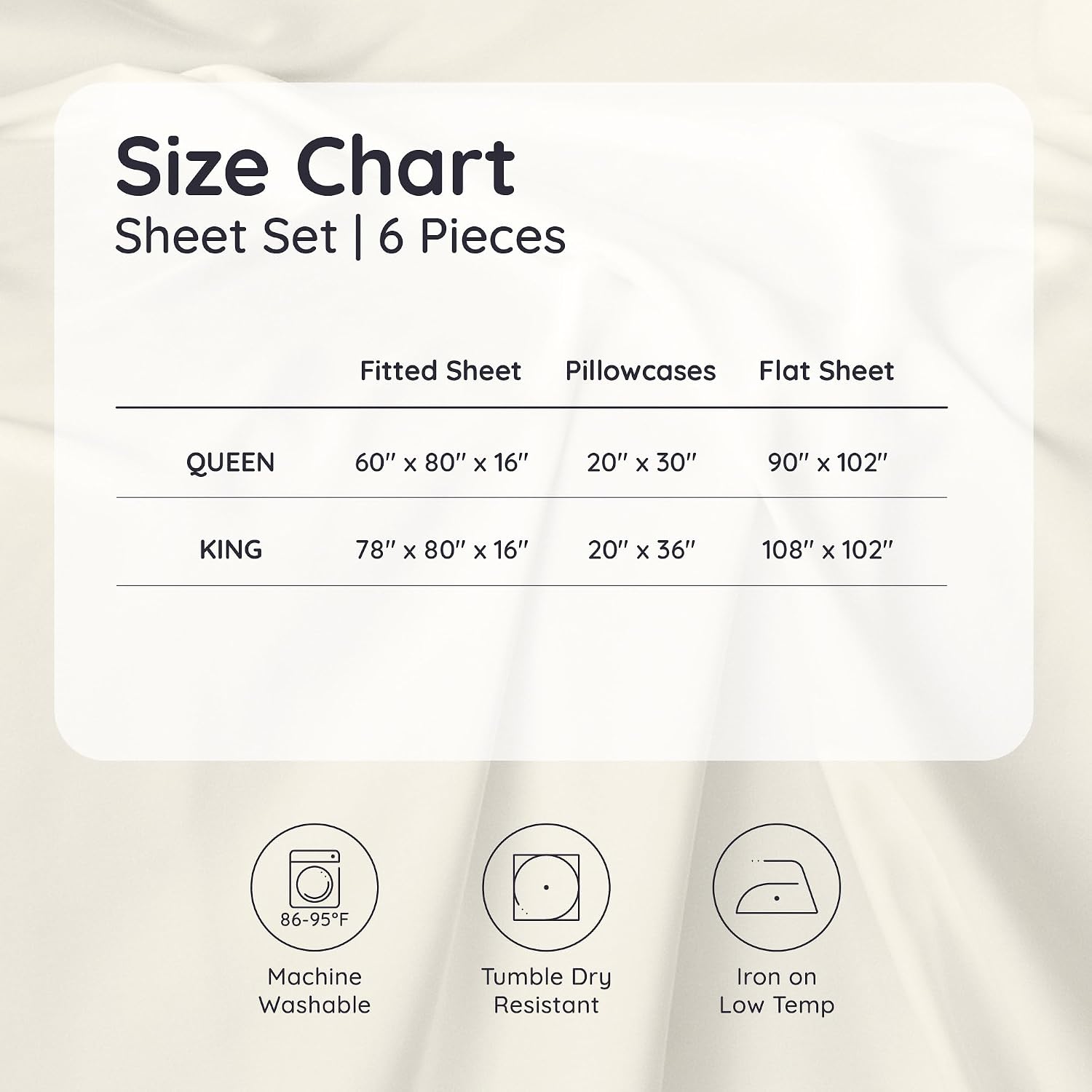 Bambaw 100% Viscose Derived from Bamboo Sheets Queen Size Set – 6pcs Deep Pocket Cooling Queen Sheets, Fits Up to 16'' with Elastic Corner Straps, Buttery Soft & Breathable (Sea Glass)