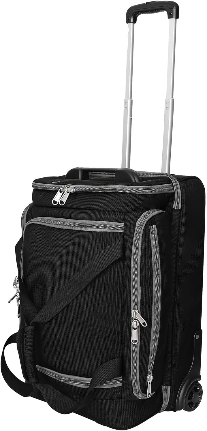 CaddyDaddy First Class Military Grade Ballistic Nylon Travel Cover with EVA Dense Foam Top Padding 2 Year Full Replacement Coverage Self Standing Base XL Wheels Case for Transporting Clubs on Airlines