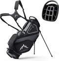 uniHimal 14 Way Dividers Golf Stand Bag Lightweight, Golf Bag for Men Women with Multiple Pockets, Dual Strap and Rain Cover Hood