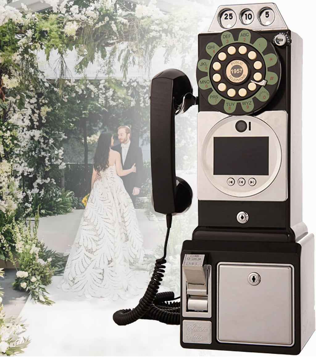Audio Guest Book Wedding Phone, Audio Phone guestbook, Audio guestbook Like Leaving A Voicemail Message, Preserve Your Special Occasions (Black 32G)