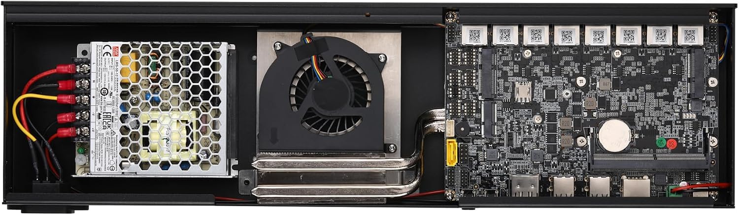 Qotom Q1035GE 1U Barebone i3-10110U, No RAM No SSD, 8 Port 2.5GbE, DIY Rackmount OPNsense Server
