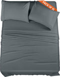 Utopia Bedding Queen Size Sheet Set - Bulk Pack of 10 Bed Sheets Set - Soft Brushed Microfiber - Deep Pockets - Shrinkage & Fade Resistant - Easy Care (Grey)