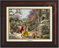 Thomas Kinkade Studios Snow White Dancing in the Sunlight 12' x 16' Canvas Classics Burl Frame