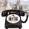 New Video Audio Guest Book Wedding Phone, 32G 1080P HD Video Audio Phone Guestbook, Creative Record Audio GuestBook for Wedding Bridal Shower, Birthday, Graduations, Baby Shower(Black)