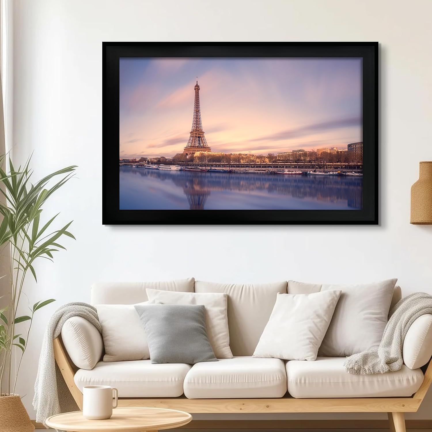 SESEAT 24x36 Picture Frame Black Set of 6, Display Pictures 24x36 Without Mat for Wall Mounting, Wall Gallery Poster Frames