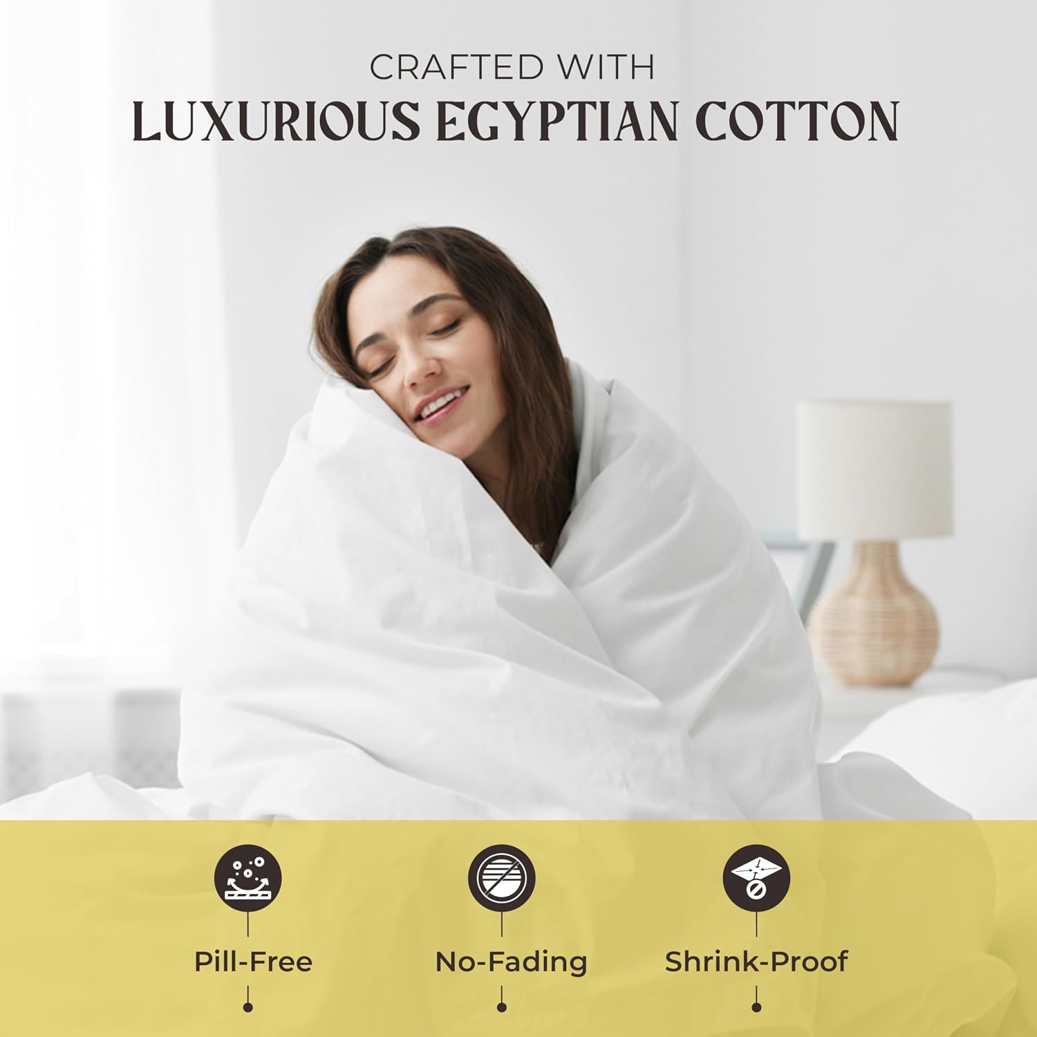 Mayfair Linen 100% Pure Egyptian Cotton Sheet King Size - Luxury 1000 Series Grandiose Collection King Size Sheets Set (4 PC, Deep Blue), 16' Deep Pocket Sateen Weave Soft Cooling Hotel Bed Sheets Set