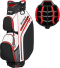 Cart Golf Bag 15 Way Organizer Divider Top Golf Club Bags Lightweight Golf Cart Bags for Men Women with Cooler, Rain Cover