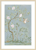 Amanti Art Framed Wall Art Print 41x30 Spring Flower Mural II Blue by Julia Purinton, Flowers Wall Art, Vintage Decor, X-Large Poster Painting Artwork for Living Room, Bedroom, Bathroom, Kitchen,