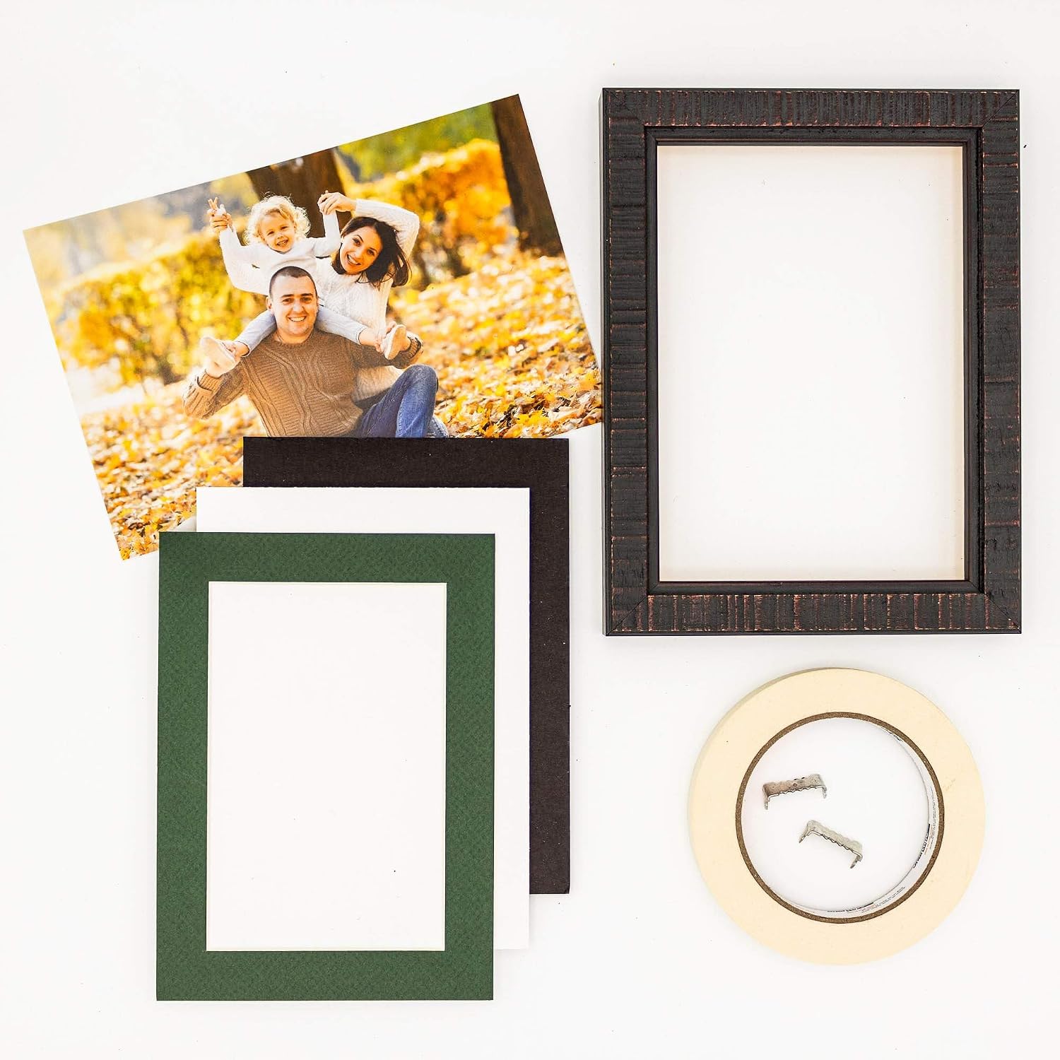 11x14 Mat for 12x18 Frame - Precut Mat Board Acid-Free Hunter Green 11x14 Photo Matte For a 12x18 Picture Frame, Premium Matboard for Family Photos, Show Kits, Art, Picture Framing, Pack of 25 Mats
