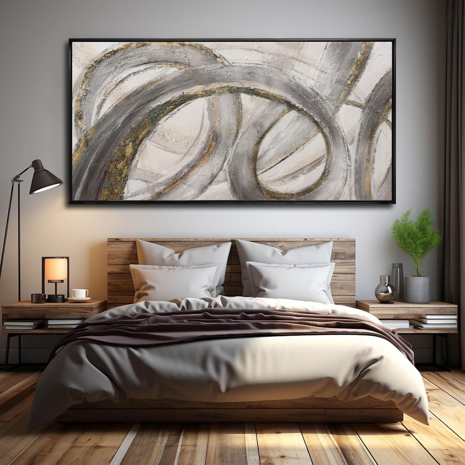 VAYIMDH Modern Abstract Wall Art Textured Wall Decor 36'x70' Artwork for Living Room, Bedroom, Office, Dining Room, Hallway