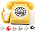 Audio Guest Book Wedding Phone with Flight Case, Record Customized Audio Message with Guest Book Retro Phone Audio GuestBook for Wedding Birthday Party Confession (Yellow)