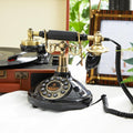 Audio GuestBook Telephone,Audio Guest Book Wedding Phone,Vintage and Retro Style Audio Guestbook, A Personal and Convenient Way,for Weddings, Birthdays, Anniversaries (Color : Black)
