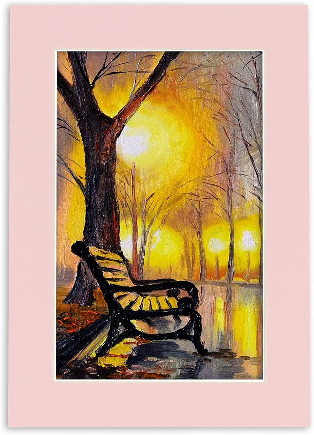 8.5x11 Mat for 11x14 Frame - Precut Mat Board Acid-Free Show Kit with Backing Board, and Clear Bags Soft Pink 8.5x11 Photo Matte Made to Fit a 11x14 Picture Frame Matboard for Framing, Pack of 10 Mats