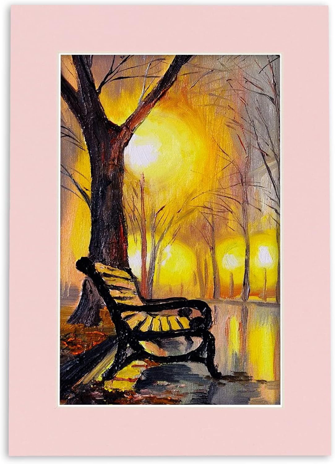 8.5x11 Mat for 11x14 Frame - Precut Mat Board Acid-Free Show Kit with Backing Board, and Clear Bags Soft Pink 8.5x11 Photo Matte Made to Fit a 11x14 Picture Frame Matboard for Framing, Pack of 10 Mats