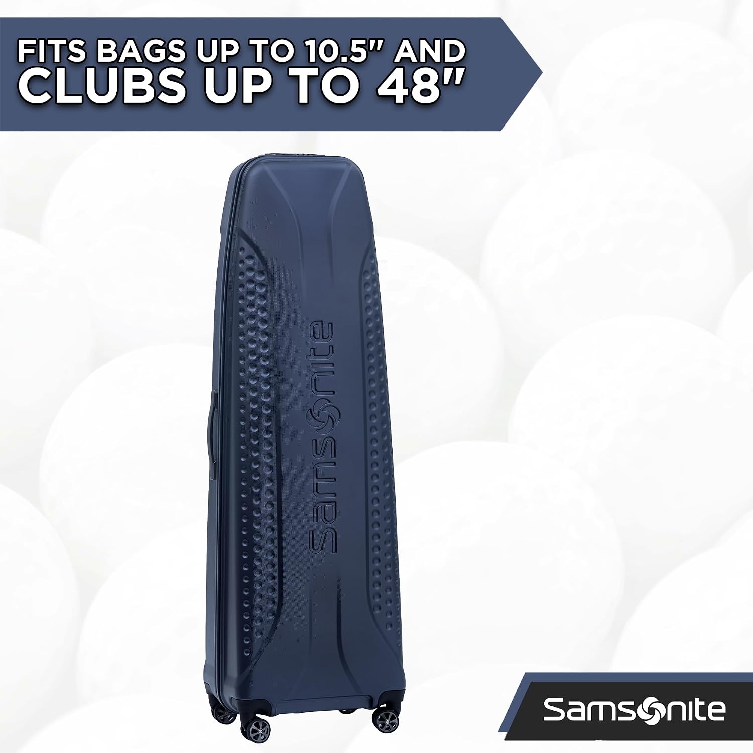 Samsonite Tour Premier Golf Hard Case Golf Travel Bag, Lightweight & Durable ABS Shell, 360 Degree Multi-Directional 'Shark Wheels'