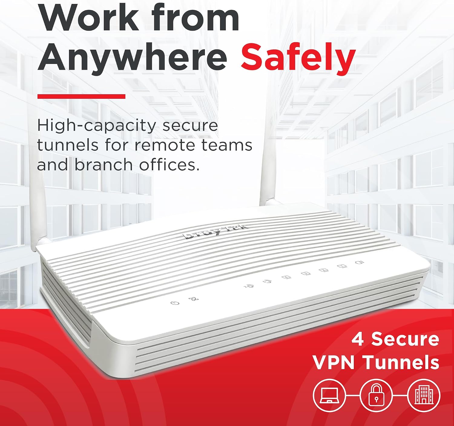 DrayTek Vigor 2136ax Multi-Gigabit Ethernet Router with Wi-Fi 6 AX3000 Wireless, VPN and Fast 2.5GbE Interfaces