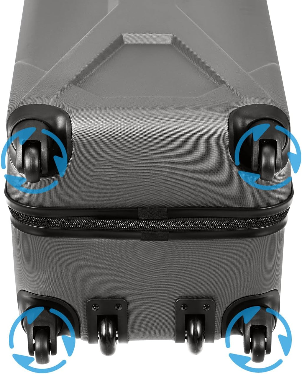 KVV Solid ABS Shell Hard Sided Golf Travel Case with Super Easy Rolling Wheels Ultimate Protection