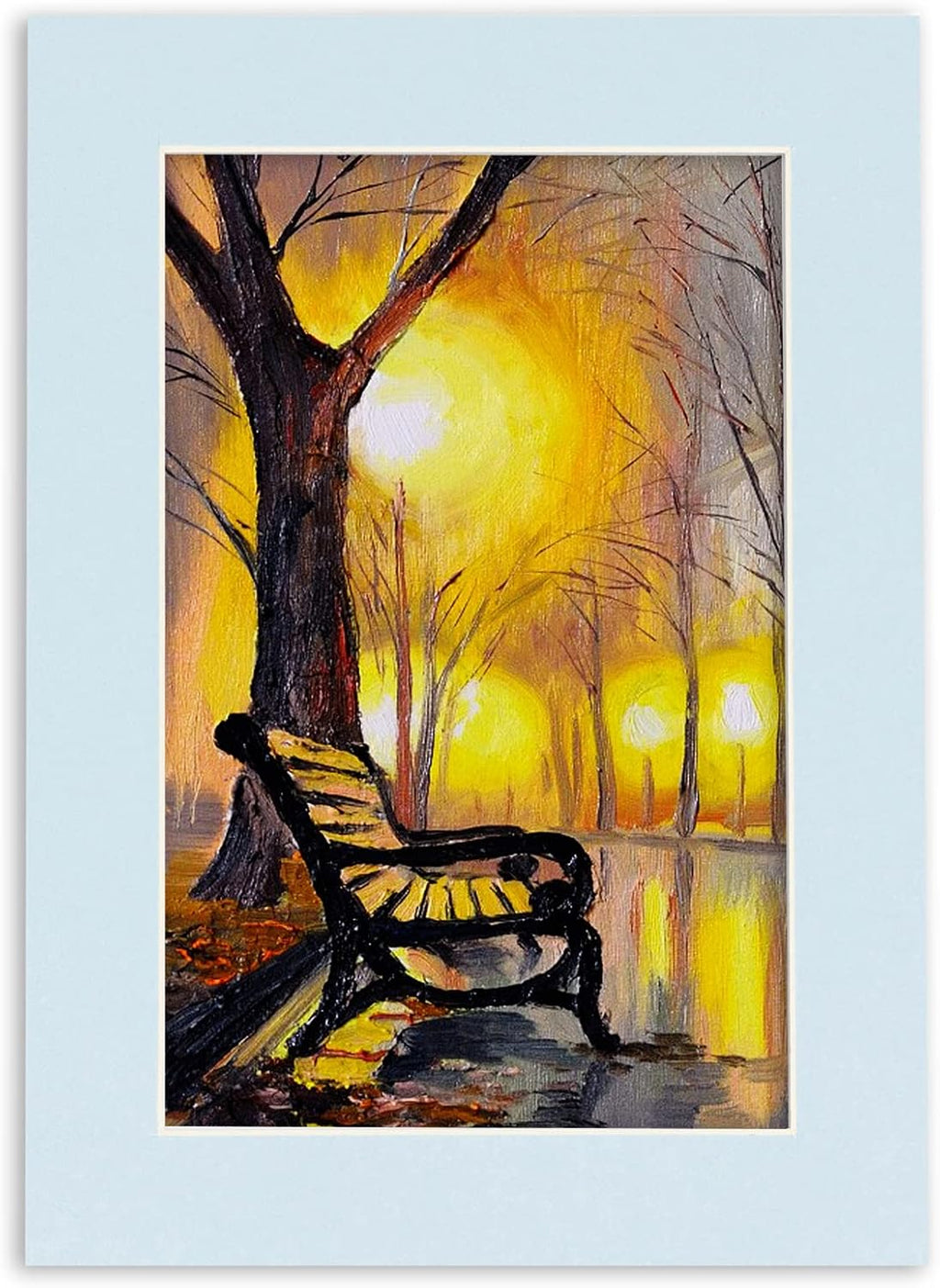 8.5x11 Mat for 11x14 Frame - Precut Mat Board Acid-Free Baby Blue 8.5x11 Photo Matte For a 11x14 Picture Frame, Premium Matboard for Family Photos, Show Kits, Art, Picture Framing, Pack of 25 Mats