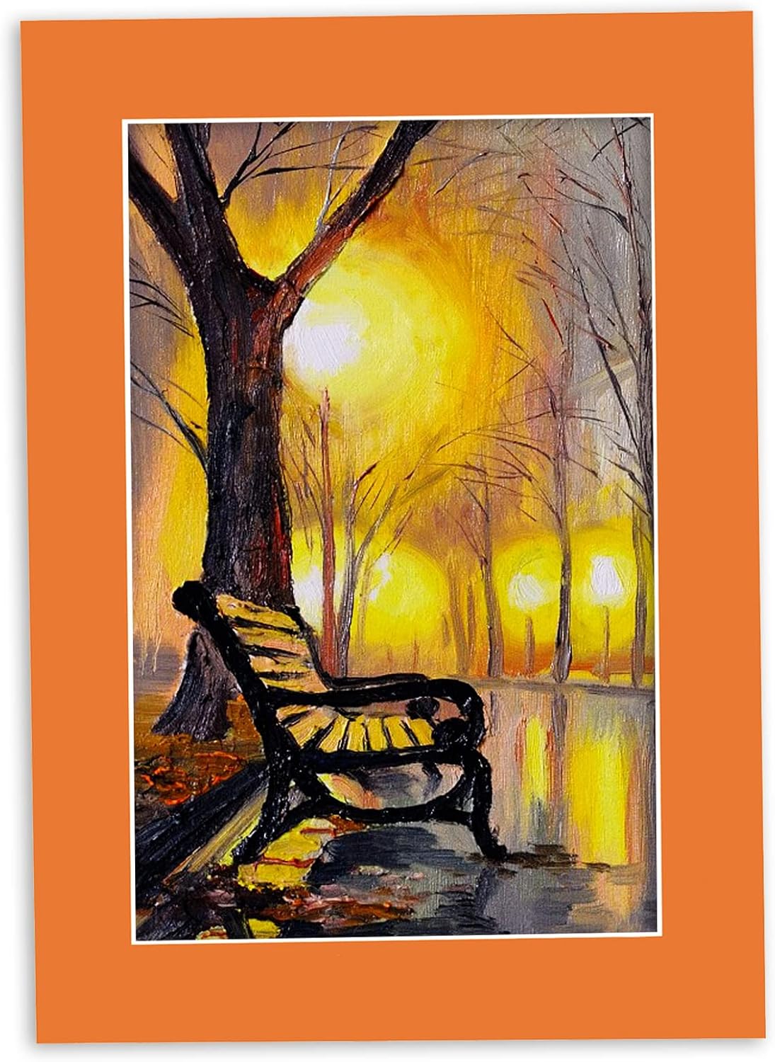 11x14 Mat for 12x18 Frame - Precut Mat Board Acid-Free Orange 11x14 Photo Matte Made to Fit a 12x18 Picture Frame, Premium Matboard for Family Photos, Show Kits, Art, Picture Framing, Pack of 100 Mats