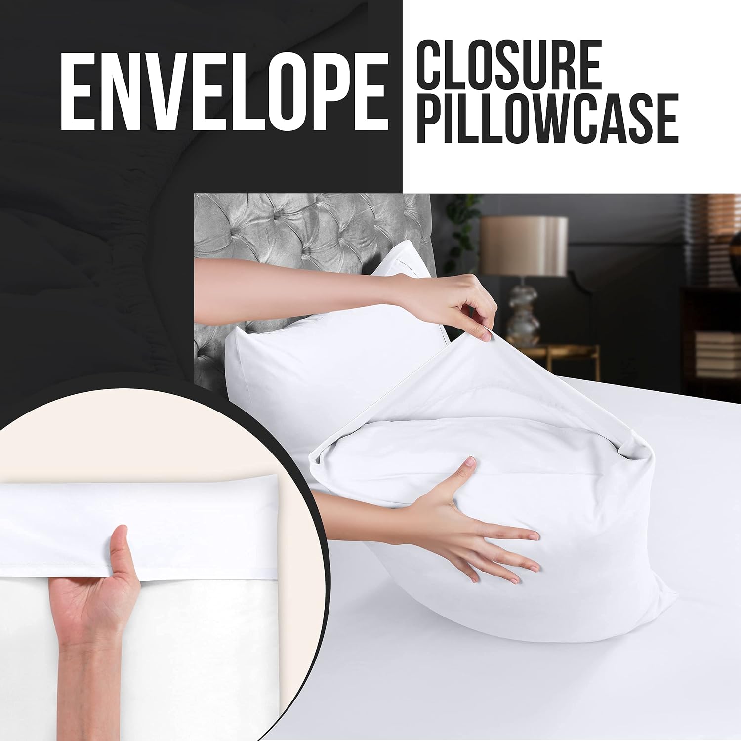 Utopia Bedding Standard Pillow Cases - 120 Pack - Envelope Closure - Soft Brushed Microfiber Fabric - Pillow Covers 20 X 26 Inches (Standard, White)