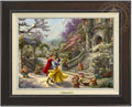 Thomas Kinkade Studios Snow White Dancing in the Sunlight 12' x 16' Canvas Classics Espresso Frame