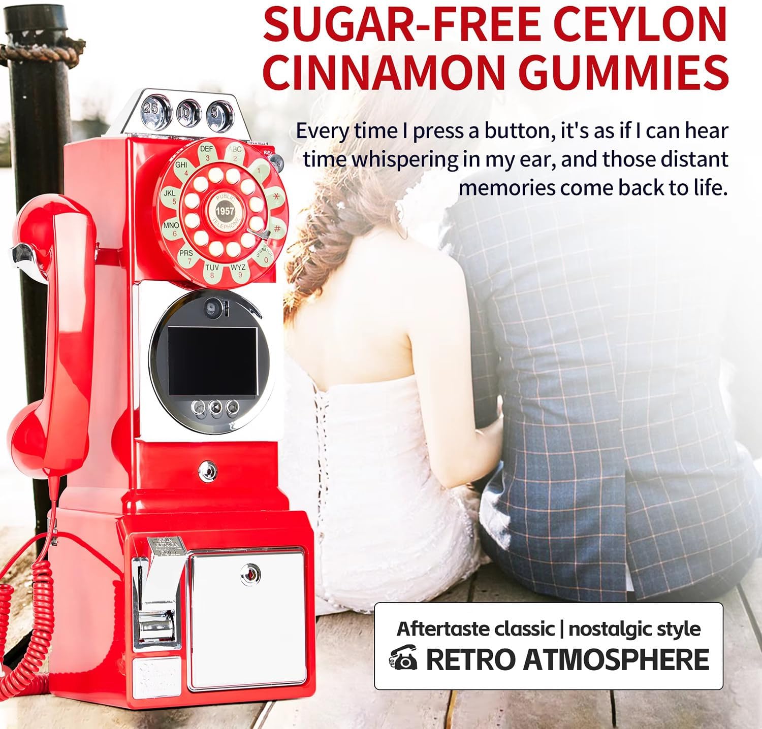Audio Guestbook, Audio Guest Book Wedding Phone, with 3.5-Inch Display and 32g Memory, 1080p, Built-in 5000mah Battery, Suitable for Weddings, Parties, Anniversaries, Etc.,Red