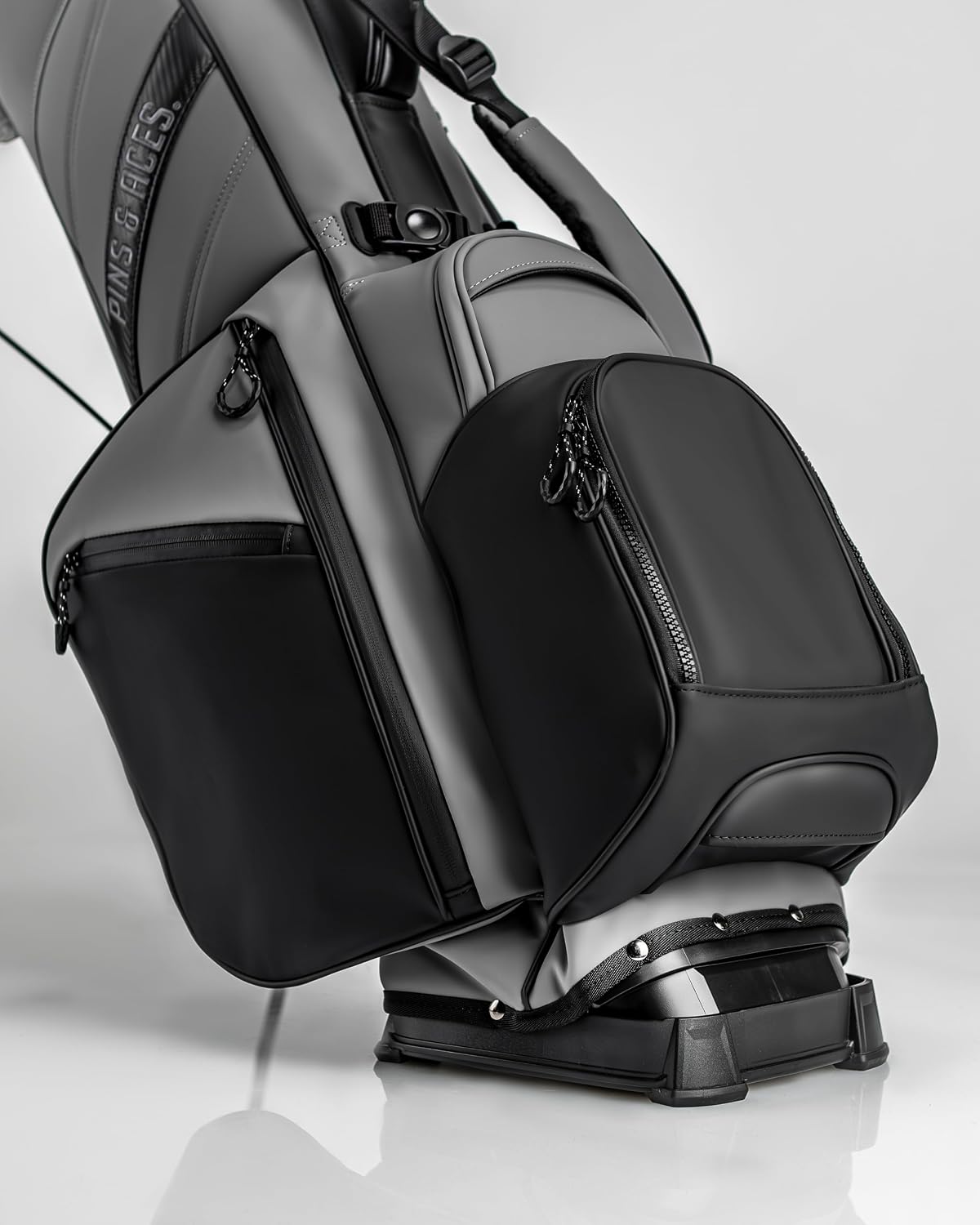 Pins & Aces Player Preferred Golf Bag - Premium Design, Lightweight Golf Bag with Stand - Velvet-Lined 5-Way Club Divider System