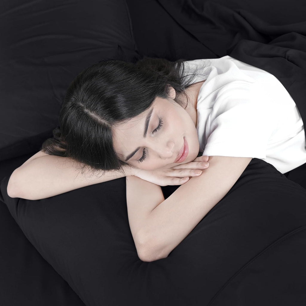 Utopia Bedding Full Size Sheet Set - Bulk Pack of 10 Bed Sheets Set - Soft Brushed Microfiber - Deep Pockets - Shrinkage & Fade Resistant - Easy Care (Black)