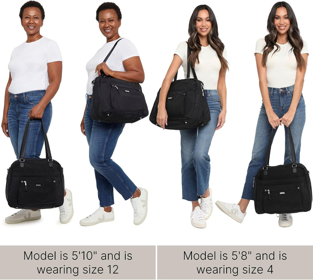 Baggallini Overnight Expandable Laptop Tote with RFID Phone Wristlet