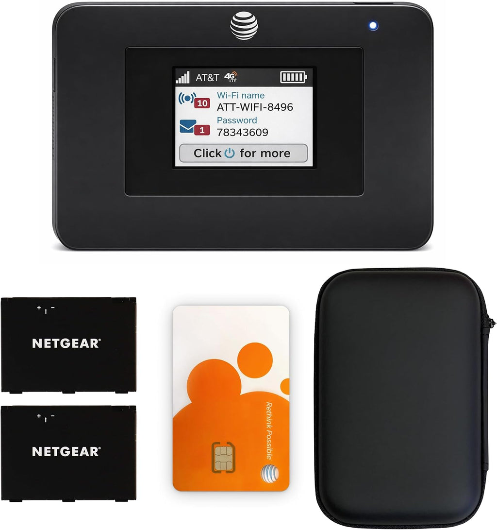 AT&T Unite Express 4G LTE Mobile Hotspot, AC797-100NAS, AirCard 797 Wi-Fi 5 Cellular Wireless Router, LTE Cat-13 Internet Speeds up to 400 Mbps, Perfect for Travel & Work