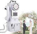 Video Audio Guest Book，Wedding Phone Guestbook,Capture Every Heartfelt Moment, The Ultimate Video Audio Guest Book for Weddings 54x27x20 cm (White)