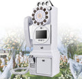 32G 64G New Audio Video Guestbook, 1080P Video Guestbook Wedding Phone, SD Card Customized Video Audio Guest Book with Lens Recording, Retro 1960's Style Vintage Audio Guest Book,White-64G
