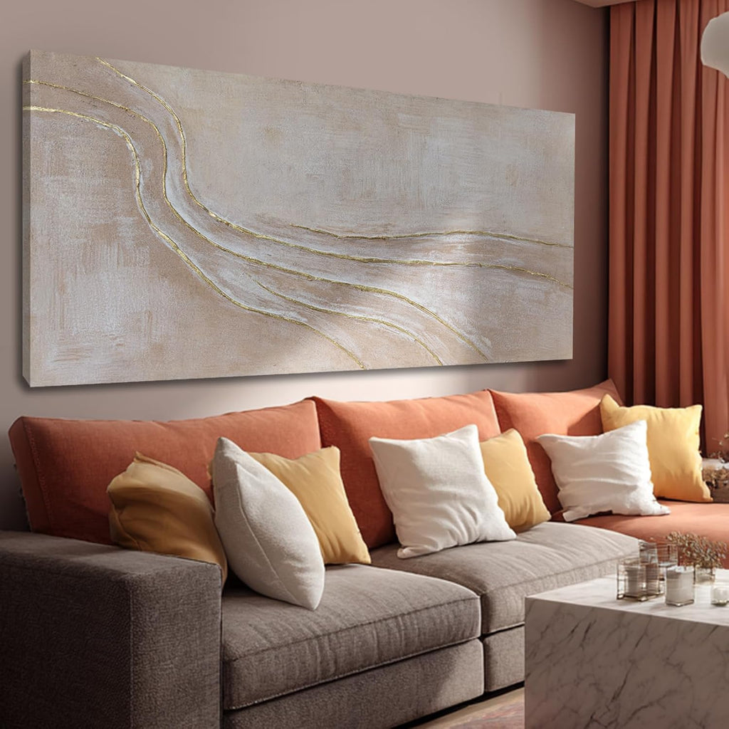 NBAODAN Abstract Canvas Paintings Minimalist Wall Art Posters Modern Hanging Art 29'x58' Large Pictures for Living Room Kitchen Artwork