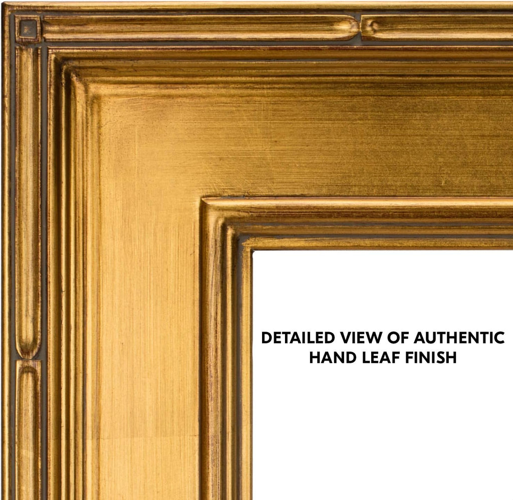 Creative Mark Museum Plein Aire Ornate Picture Frame - 12x12 - Gold Leaf - Pack of 2, High-End Antique Style Frames - Open Back with No Glass or Backing