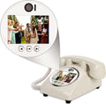 Video Audio Guest Book Wedding Phone,1080P HD Leave a Video Message Phone, Customized Video Messages, Ideal for a Variety of Memorable Party Occasions (White)