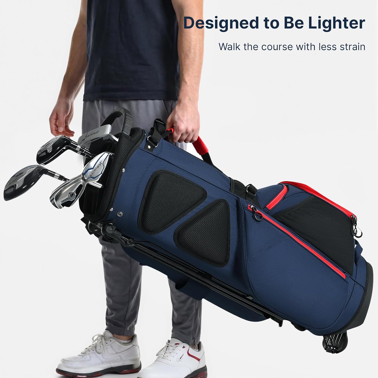 GoHimal 14-Way Golf Stand Bag, Golf Bag with Stand - Lightweight Durable Club Bag for Men & Women