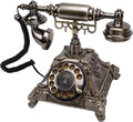 Audio Guest Book Phone, 32G Capacity Vintage Retro Telephone, Retro Audio Telephone Recording Customized Voice Message for Your Wedding Party, Wedding Idea Alternative (Antique Brass Color)