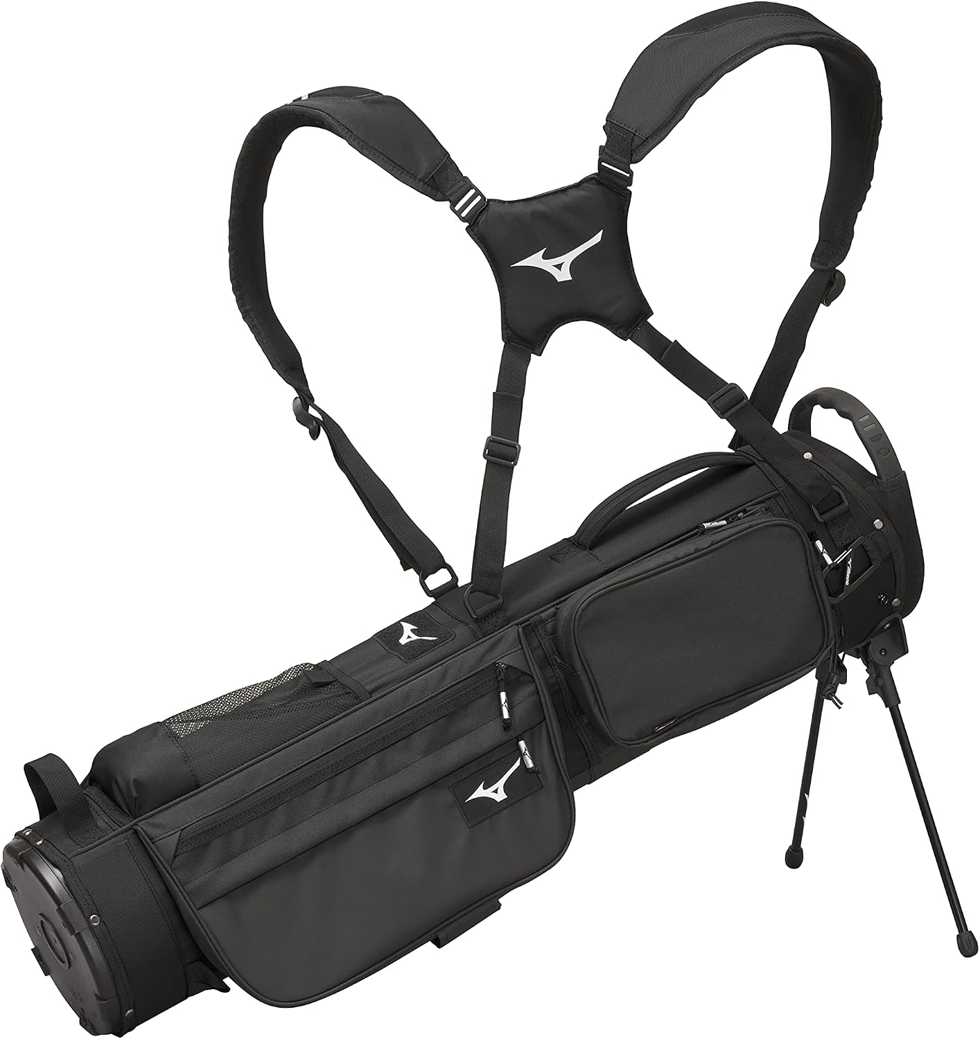 Mizuno BR-D2 Golf Carry Bag | 4 Way Top Cuff | 2 Full Length Dividers | Dual Shoulder Straps | Manual Open/Close Mini Stand Legs | Detachable Mod Pouch