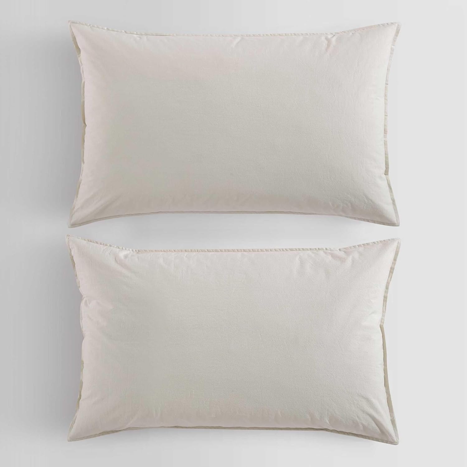 Calvin Klein - Twin/Twin XL Comforter Set, Modern Cotton Washed Percale Bedding with Matching Shams, Oeko-Tex Certified (Washed Percale Beige, Twin/Twin XL)