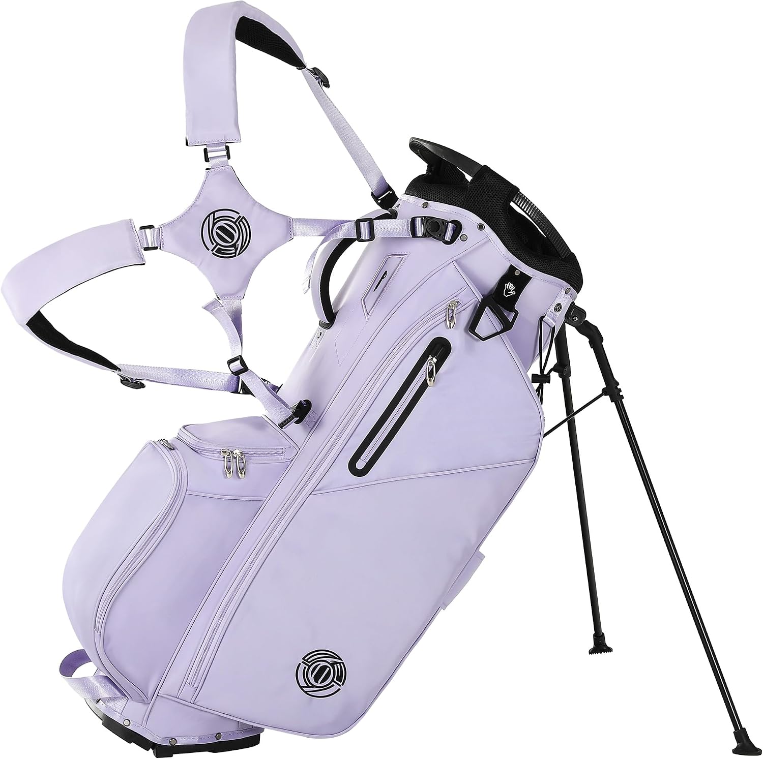 Golf Stand Bag 14 Way, Lightweight Golf Bags for Men Women with Stand, Padded Ergonomic Double Strap, Full Length Dividers, Multiple Pockets, Rain Hood