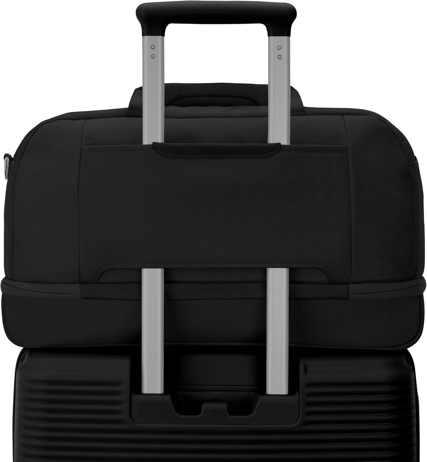 Samsonite Paralux Weekender Duffel Bag, Travel Carry-On Bag with Wide Opening, Drop-Bottom Shoe & Laundry Compartment, AirTag Holder, StackIt Strap - Business & Leisure Travel Bag